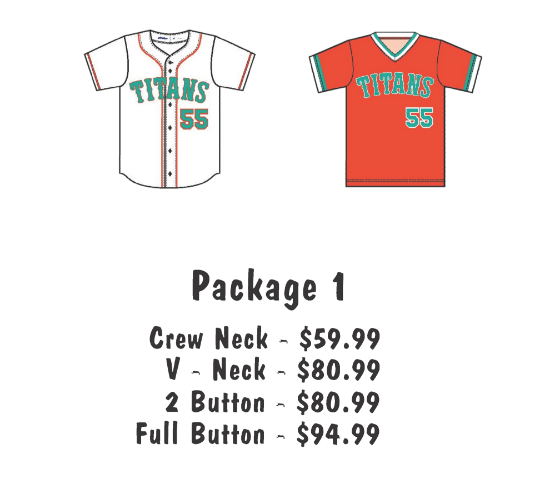 Picture of Baseball Uniform Package 1