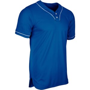 HEATER 2-Bttn Piped Baseball Jersey