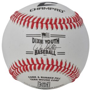 Dixie League Approved Baseball - Full Grain Leather Cover - Category 1
