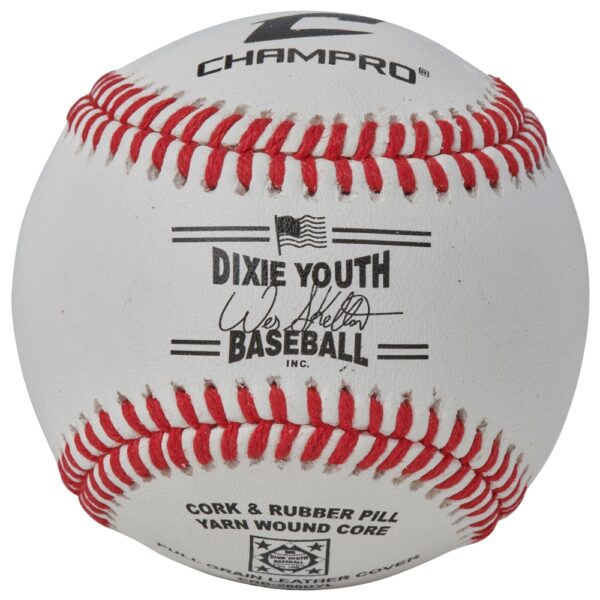 Dixie League Approved Baseball - Full Grain Leather Cover - Category 1