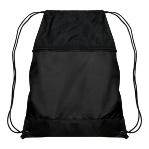 Drawstring Bag w/Zipper Pocket