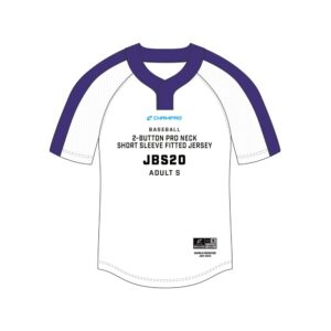 SIZE KIT Juice 2-Button Pro Neck Short Sleeve Fitted Jersey
