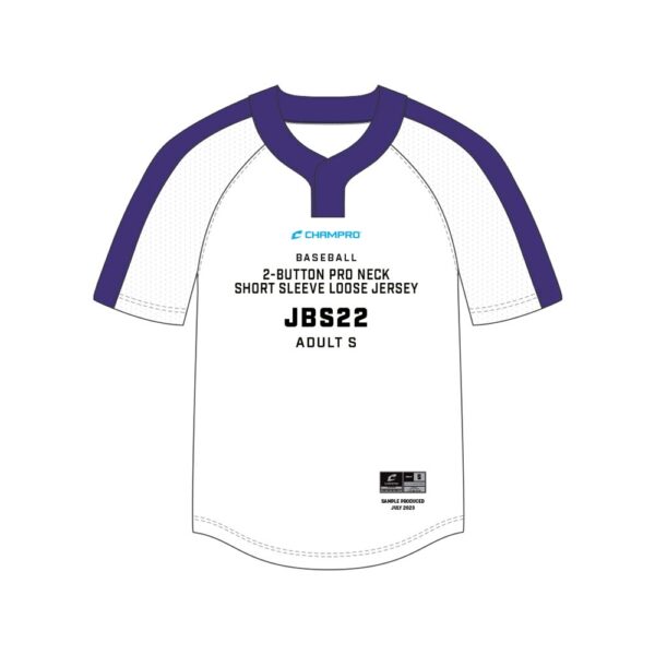 SIZE KIT Juice 2-Button Pro Neck Short Sleeve Loose Jersey