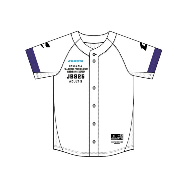 SIZE KIT Juice Full Button Pro Neck Short Sleeve Loose Jersey