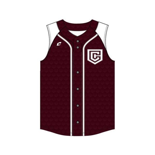 SAMPLE Juice Full Button Sleeveless Loose Jersey