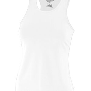 Girls Poly/Spandex Solid Racerback Tank
