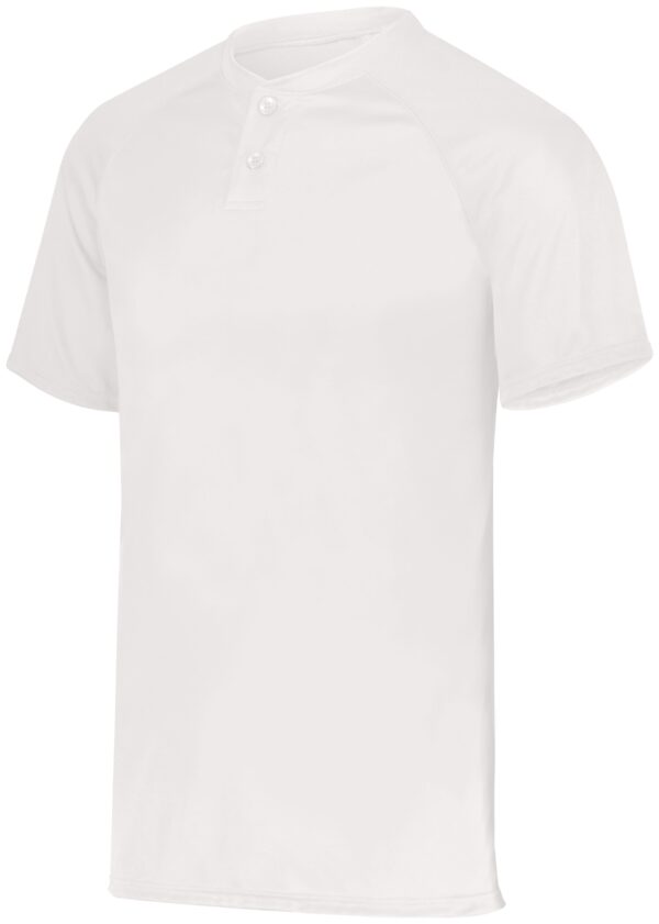 Youth Attain Wicking Two-Button Baseball Jersey