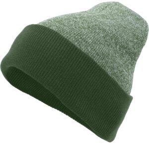 Heather Two-Tone Cuff Beanie