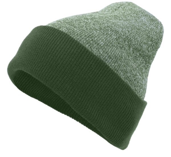 Heather Two-Tone Cuff Beanie