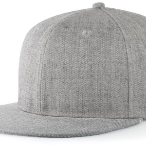 Wool Blend Heather Snapback Cap
