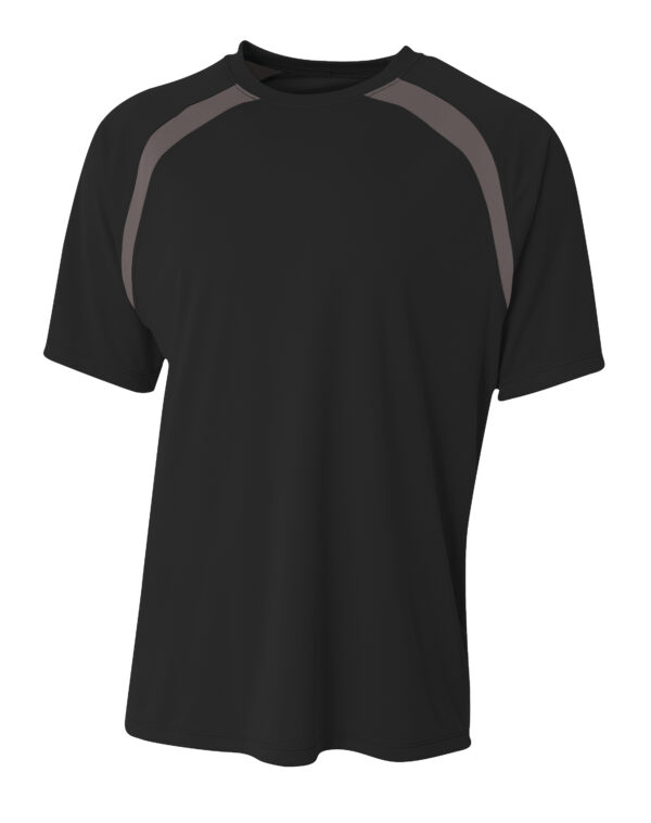 A4 Spartan Short Sleeve Color Block Crew