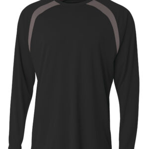 A4 Spartan Long Sleeve Color Block Crew
