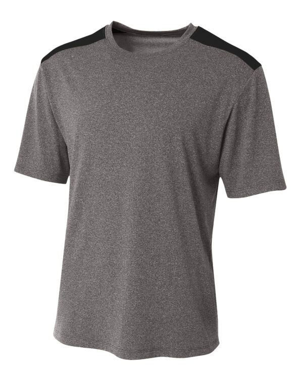 A4 Tourney Heather Short Sleeve Color Block