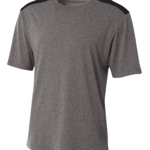 A4 Tourney Heather Short Sleeve Color Block
