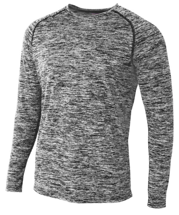 A4 Long Sleeve Raglan Space Dye