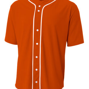 A4 Short Sleeve Full Button Baseball Jersey
