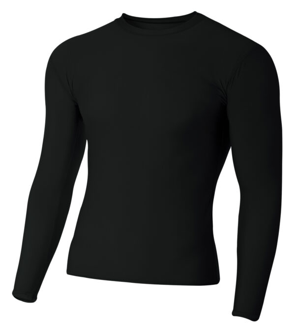 A4 Youth Long Sleeve Compression Crew