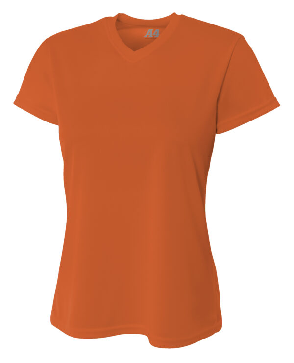 A4 Short Sleeve V-Neck Bird's Eye Mesh Tee