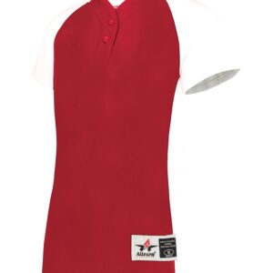 GIRLS TWO-BUTTON SOFTBALL JERSEY GIRLS TWO-BUTTON SOFTBALL JERSEY